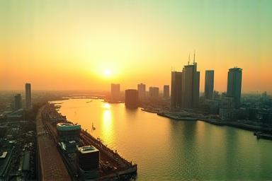 Skyline van Rotterdam, thuisbasis van Groenveld Technologies